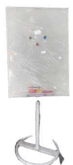 Tableau blanc magnétique en verre 100*70