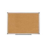 Tableau d'affichage 2x3 en liège bordure aluminium Ft 90×120 cm