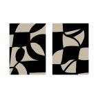 Tableau décoratif art Black shapes L60 x H90 cm x2 Premium - intérieur art design , décoration espace pro – Image 5