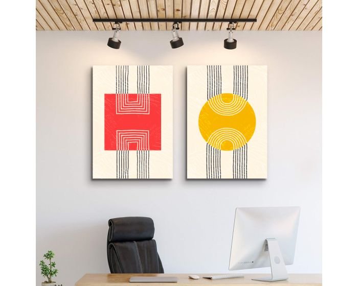 Tableau décoratif art Connection L60 x H90 cm x2 Premium - intérieur art design , décoration espace pro – Image 4