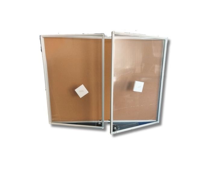 Tableau Vitrine d’Affichage 120 x 90 cm – 2 Portes – Fond Liège – Image 2