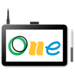 Tablette Graphique Wacom One 12 : Tablette Graphique avec écran 16" Full HD  (DTC121W0B)