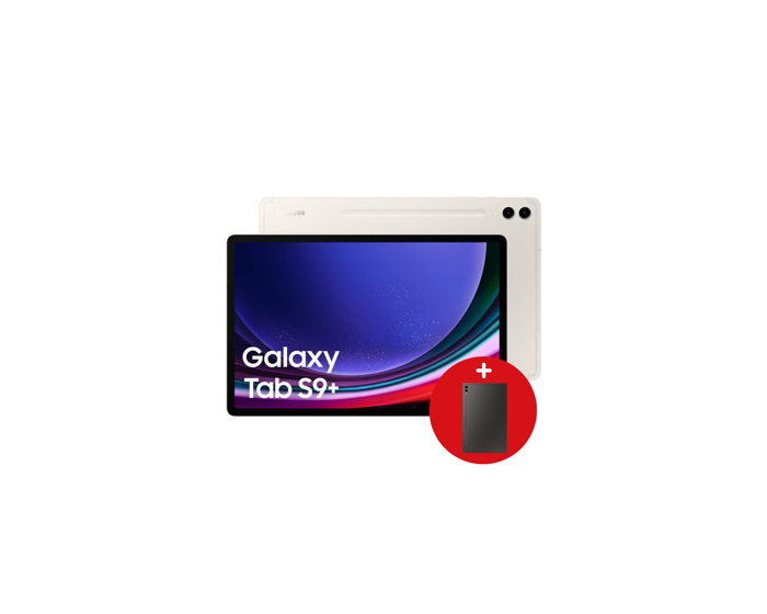 Tablette SAMSUNG Galaxy Tab S9+ Beige 12.4'' Snapdragon 8 - 12Go 512Go Android 5G 12Mpx UW 13Mpx 12MPX UW (SM-X816BZEEMWD) – Image 2