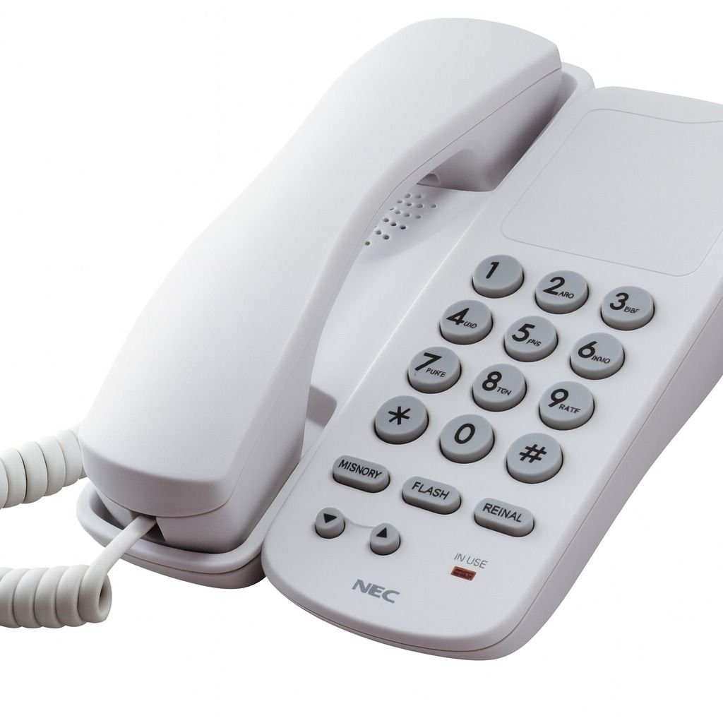 Téléphone Analogique NEC AT40 – Monoligne – 3 Sonneries – Mute – Fixation Murale – Image 3