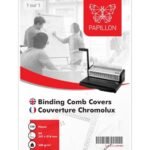 Paquet de 100 Couvertures Chromolux PAPILLON pour reliure à anneaux format A4 300 g/m²